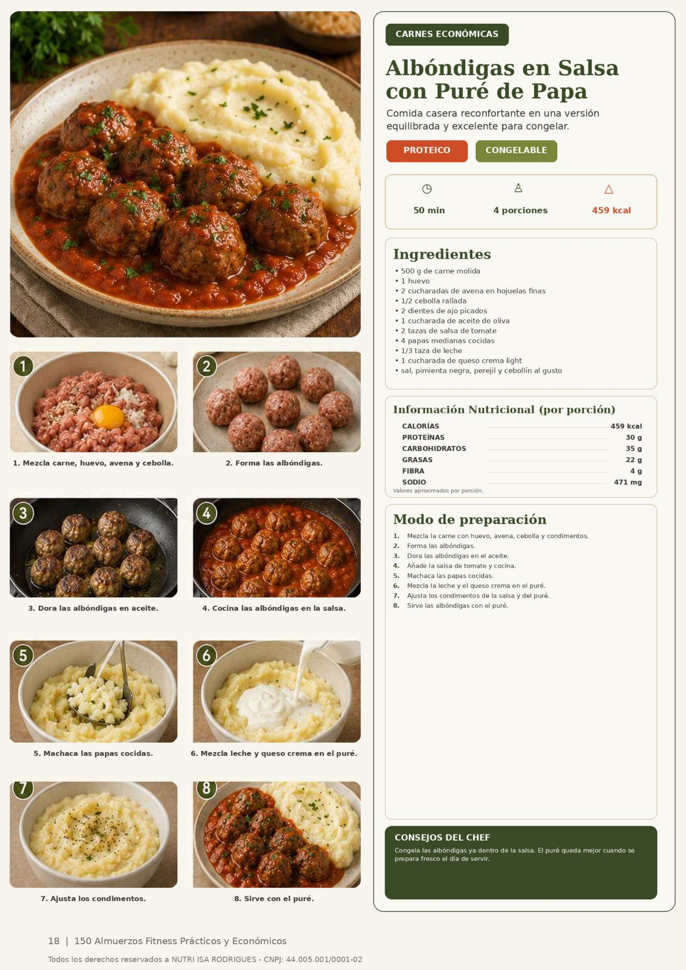 Página de receta de la guía 150 Almuerzos Fitness (2)